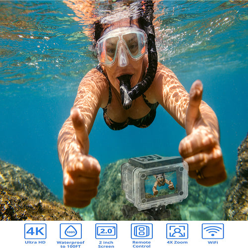 Videocamera 4k waterproof