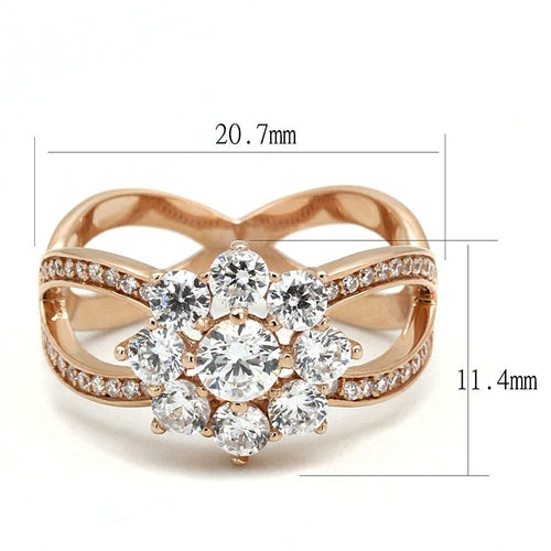 Anello da donna in oro rosa