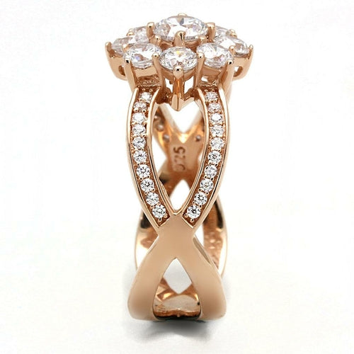 Anello da donna in oro rosa