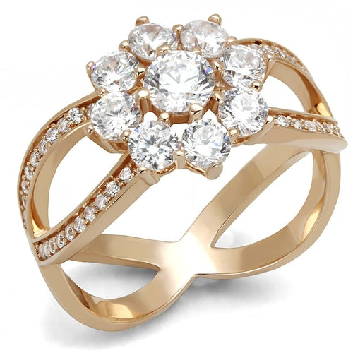 Anello da donna in oro rosa