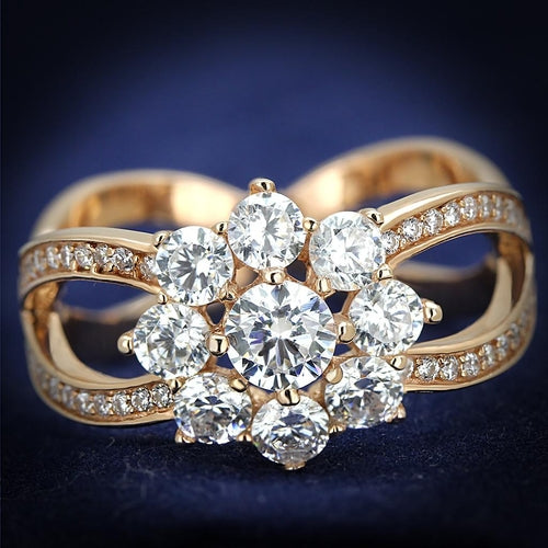 Anello da donna in oro rosa